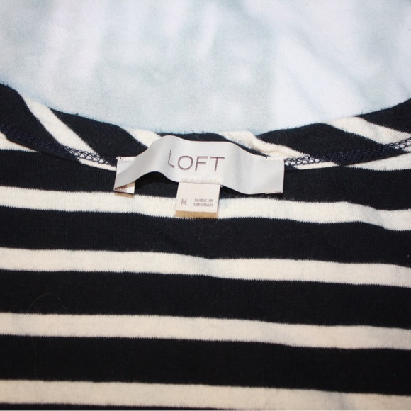 Loft Women’s Striped Basic Tank Top 🌵M - Picture 3 of 4